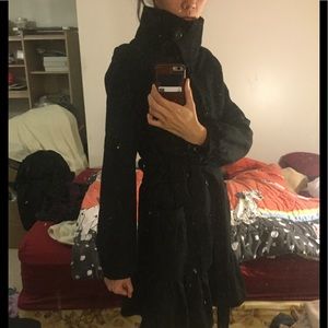 Tulle wool vintage military inspired coat jacket